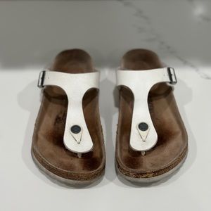 Birkenstocks Gizeh Flip Flop white